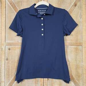 Peter Millar Polo Shirt Womens XS Navy Short Sleeve Golf UPF 50+